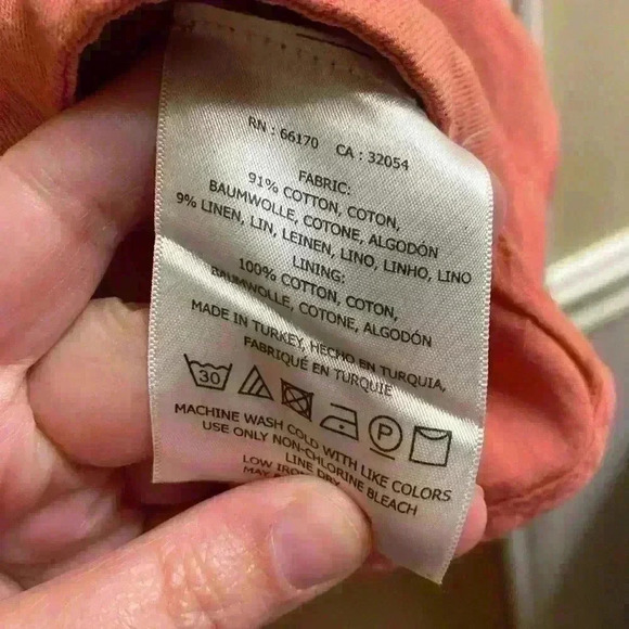 Anthropologie Button Pocket Skirt with Back Zipper in Salmon Pink Size 14 - Picture 6 of 7